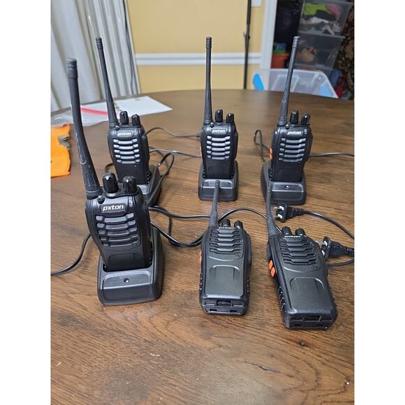 Pxton Walkie Talkie Long Range Two-Way Radio, 6 Walkie Talkie & 4 Charging Stand - Picture 2 of 16